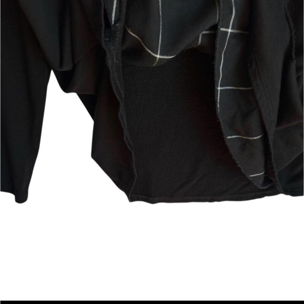 Generation Love x Revolve Destroyed Pullover Layered Top Black Plaid Grunge M - Picture 7 of 8
